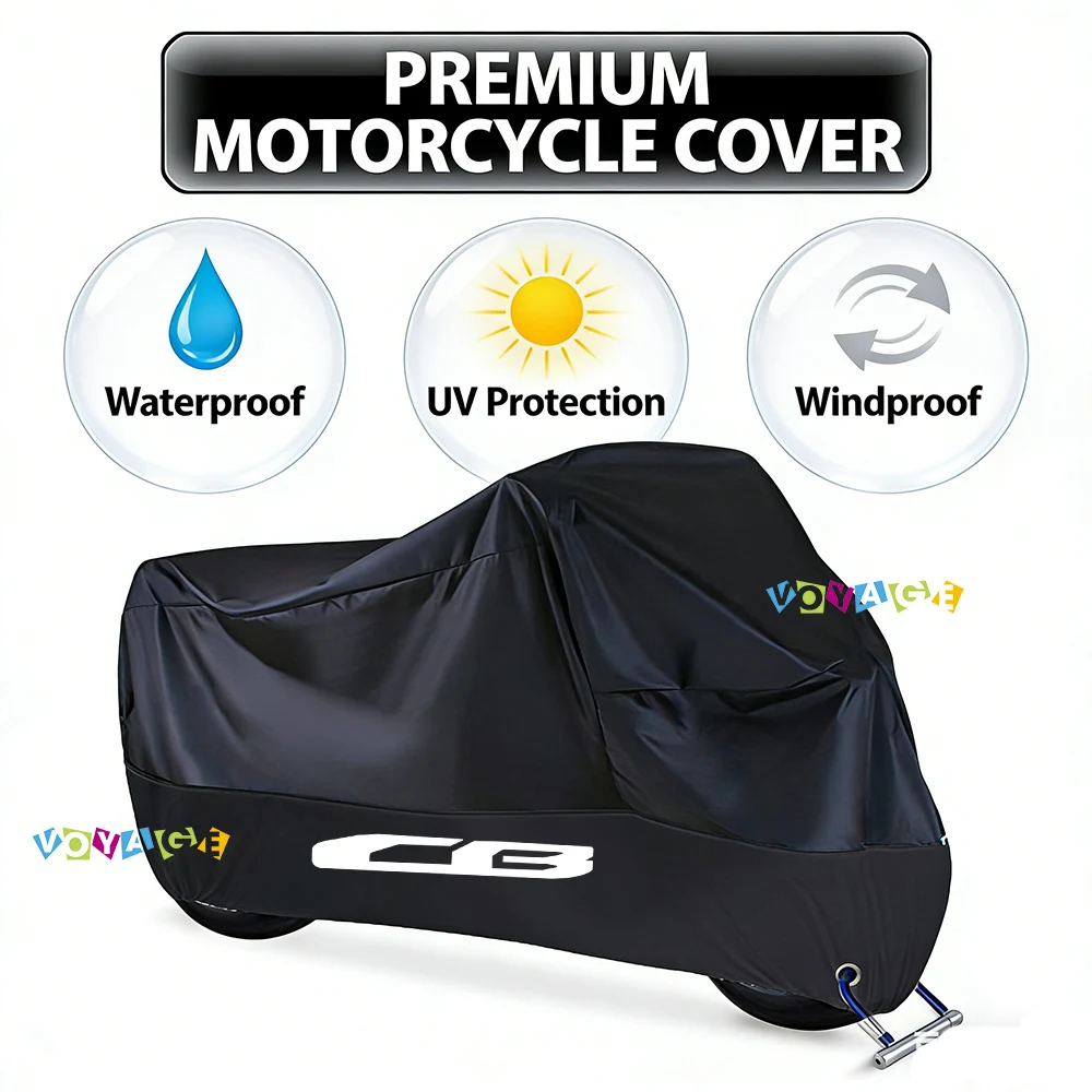 For Honda CB 125F 300R 1000 650R cb650r 400 Motorcycle Cover Waterproof Outdoor Scooter UV Protector Dust Rain Cover Accessories