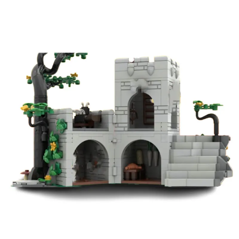 

Набор для сборки средневекового замка MOC-686 деталей, конструктор из мелких деталей, игрушка-головоломка, модель, подарочный набор, украшение