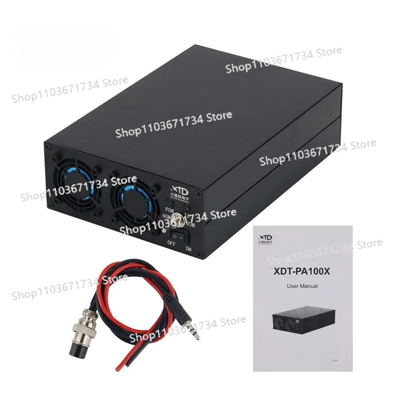 

XDT-PA100X 120W 1.8MHz-30MHz Shortwave Power Amplifier with 3pcs Low-pass Filter for X6100 Radio