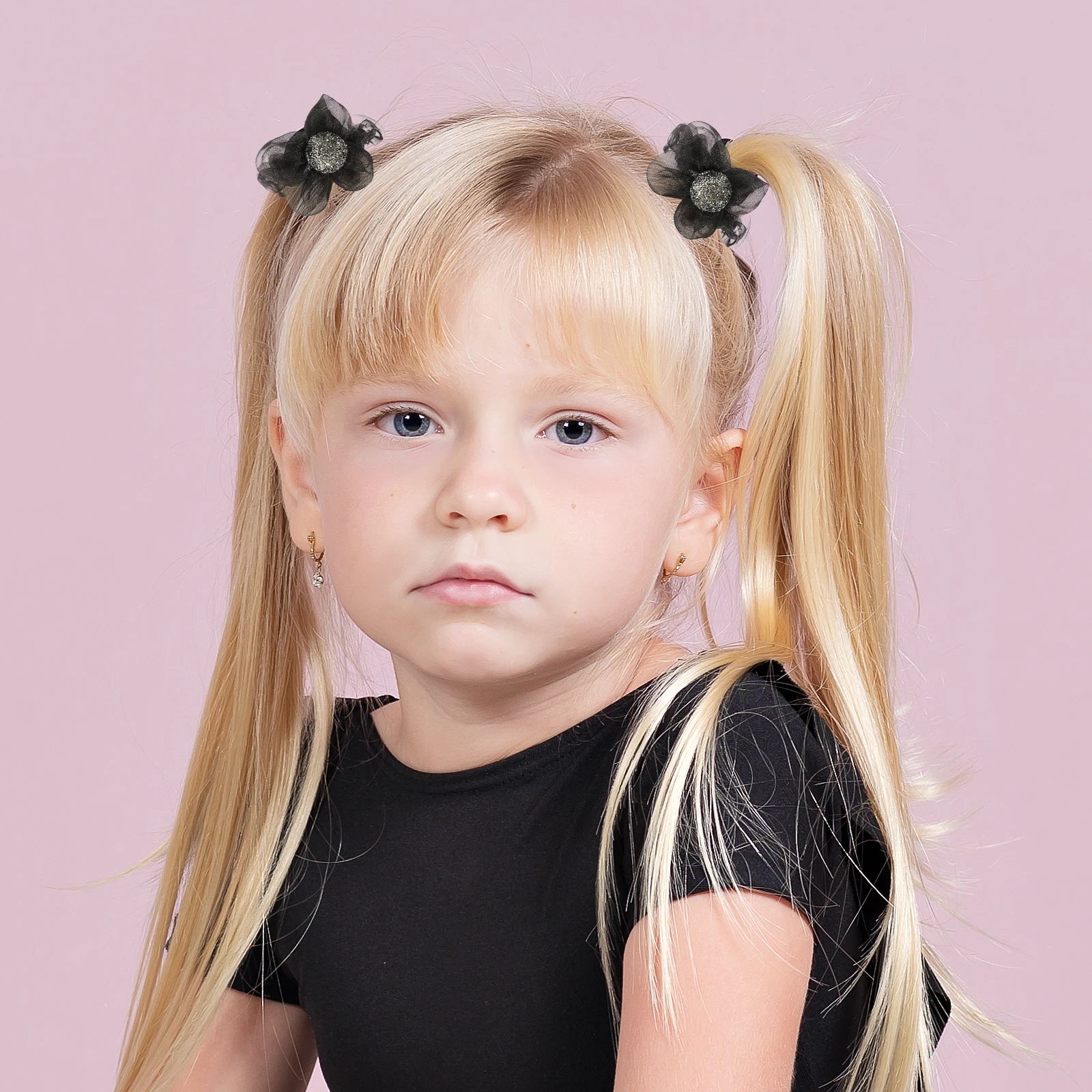 

3pcs Rhinestone Scrunchy Ponytail Holder For Women Flower Rings Tie Girl Hair Rope Scrunchies Hair Accessories