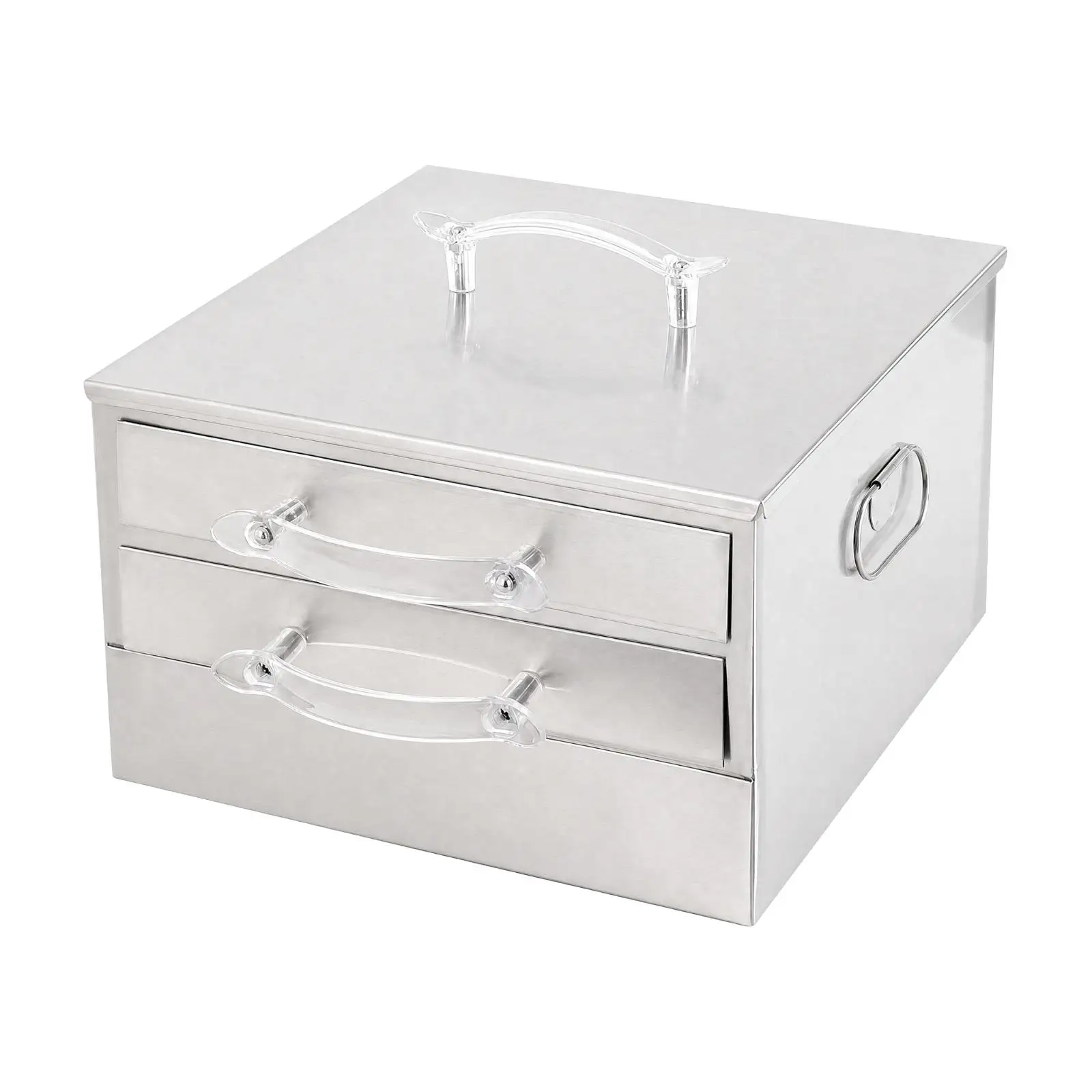 Two Layer Rice Noodle Steamer Cabinet Stainless Steel with Universal Tray for Steamed Rolls and Vermicelli