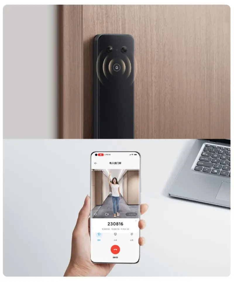 Xiaomi MiJia Smart Door Lock E20 Fingerprint Locks Smart Home Door Lock WiFi NFC Digital Electronic Lock Works with Mijia App