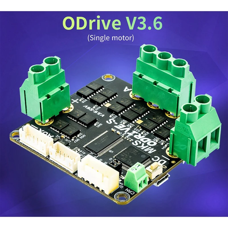 Controller Mainboard For Odrive3.6 FOC BLDC Servo Mainboard Multi-Function Single-Motor Controller On-Board Loose Parts