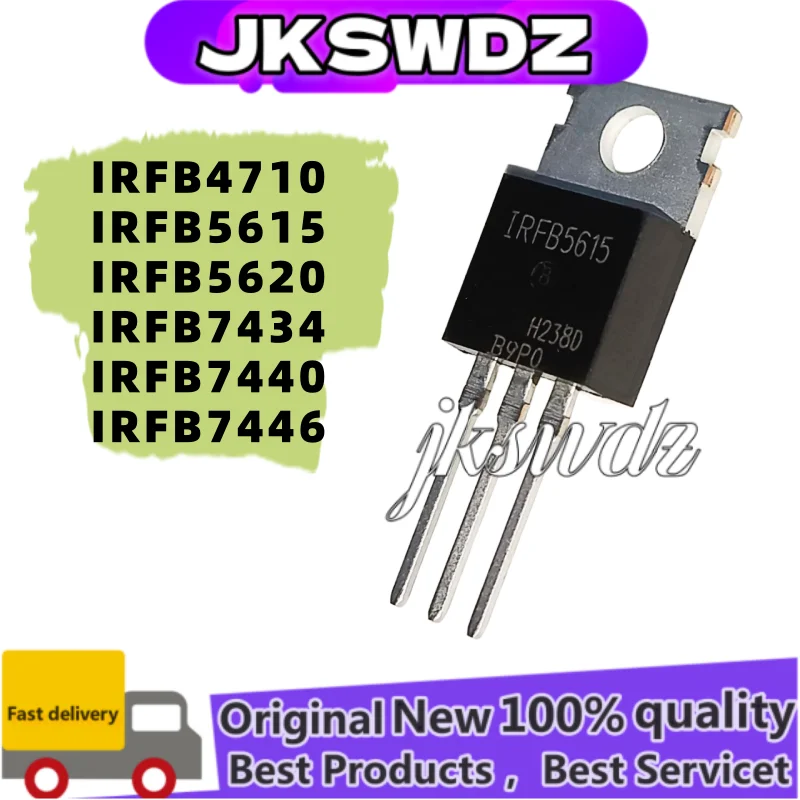 

10pcs 100% NEW IRFB4710 IRFB5615 IRFB5620 IRFB7434 IRFB7440 IRFB7446 PBF TO-220