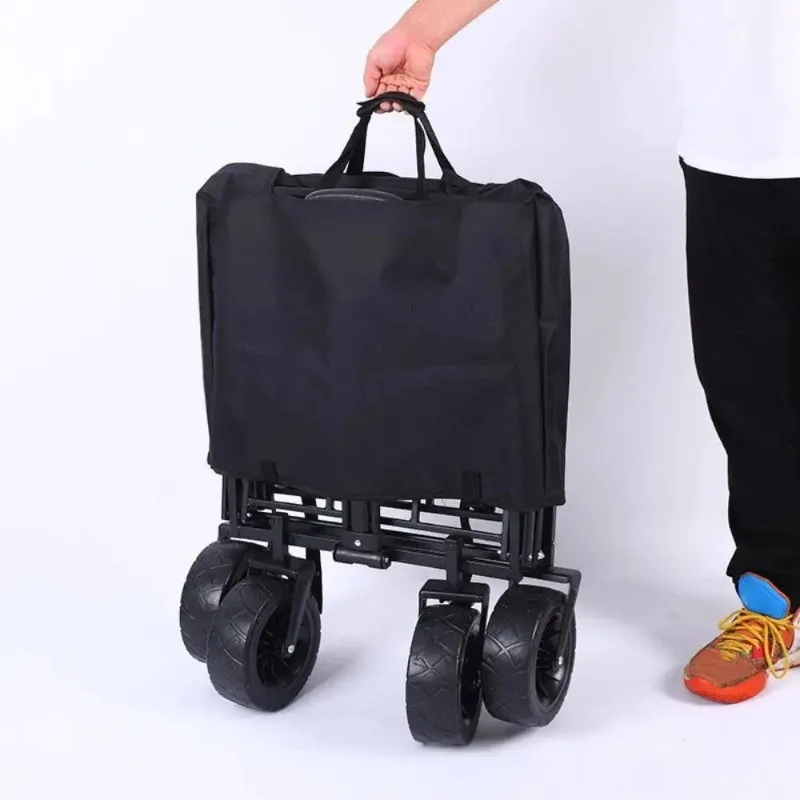 Universal With Handle Trolley Storage Bag Folding Sun Protection Camper Dust Bag Portable Trailer Cover For Outdoor Camping