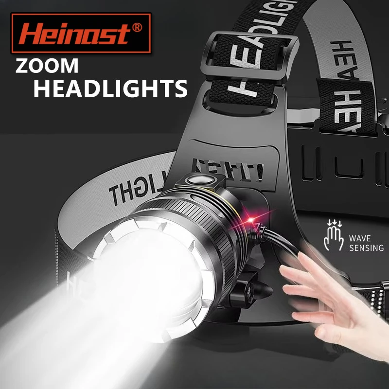 

Мощный налобный фонарь 2*18650, аккумуляторная батарея, светодиодный налобный фонарик высокой мощности, налобный фонарь для рыбалки, профессиональный передний фонарь