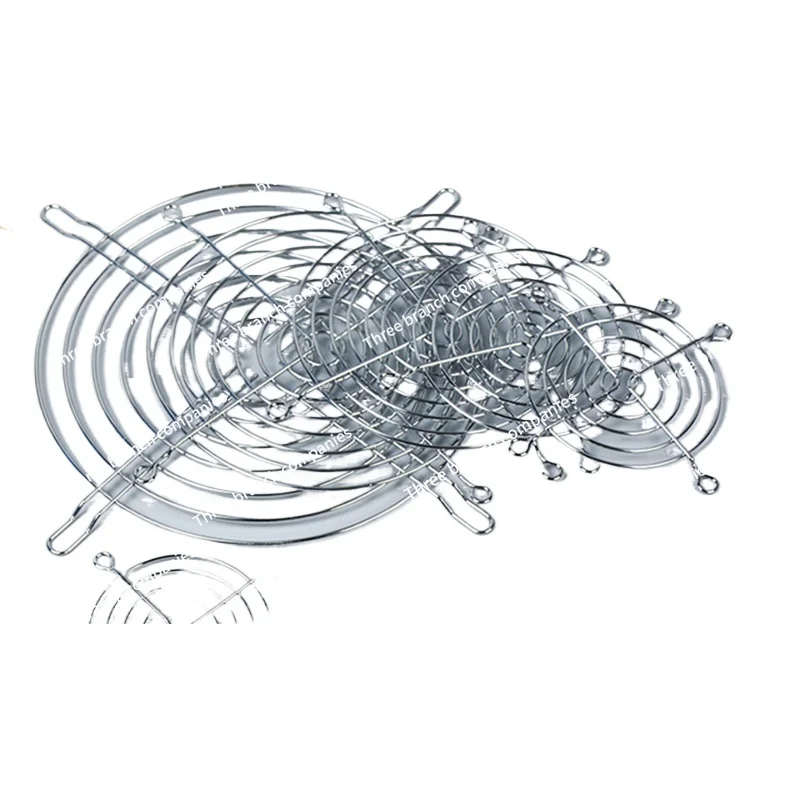 4/5/6/7/8/9/12/14 سنتيمتر مروحة التدفق المحوري مروحة التبريد شبكة حماية معدنية غطاء الأسلاك الشائكة الغطاء الواقي #2