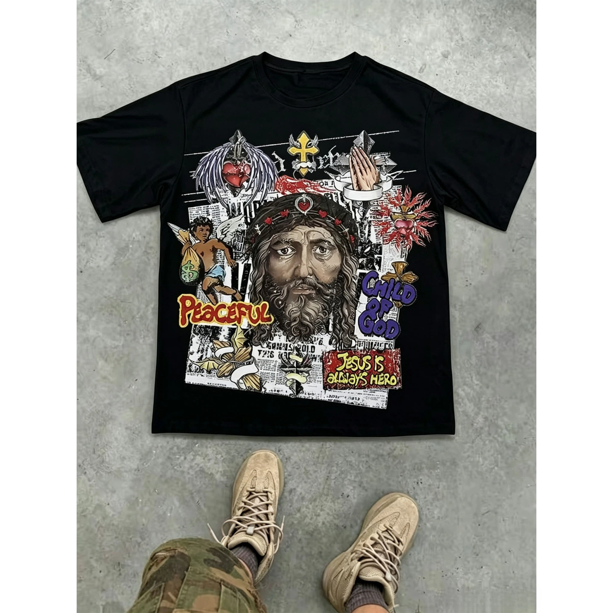 New Summer 2026 Collection: Stylish printed crew-neck T-shirts, '90s retro tops, Y2K, and 2000s-style tops—unisex