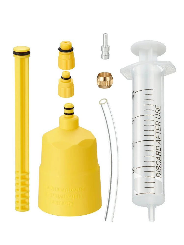 

Bike Brake Bleed Kit Bicycle Hydraulic Disc Brake Mineral Oil Bleeding Kit for Shimano Magura Sram Mountain Bike Repair Tools