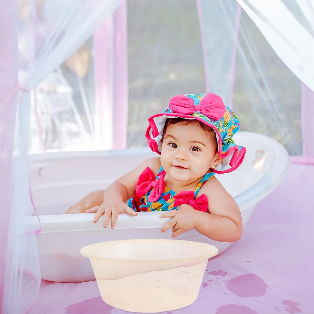 

2 Pcs Bath Wash Basin Feet Soaking Tub Bucket for Cleaning Light Luxury Khaki Accessories Student