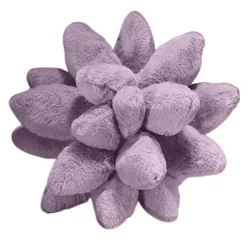 Inyahome 3D Succulent Cute Plant Pillows Cushion Handcrafted Lavender Hippie Room Decor Purple Throw Pillows Nature Décor Gift
