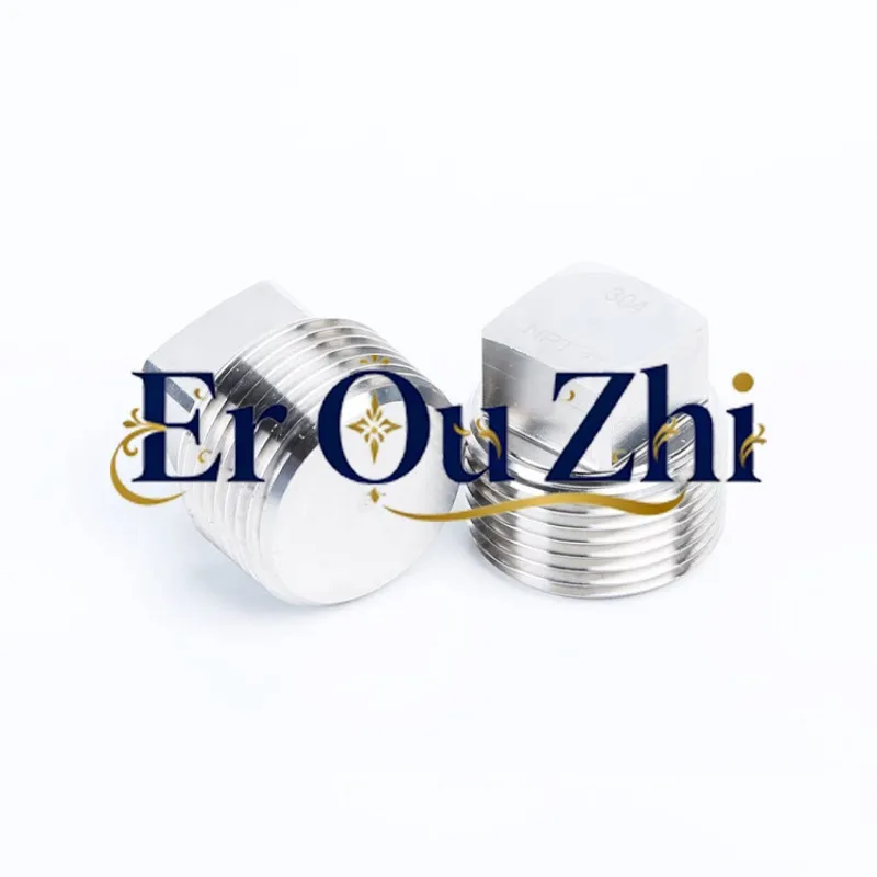 304 Stainless Steel Outer Square Plug Solid Square Head Wire Plug Oil Plug PTNPT1/83/81/246 12 Inches