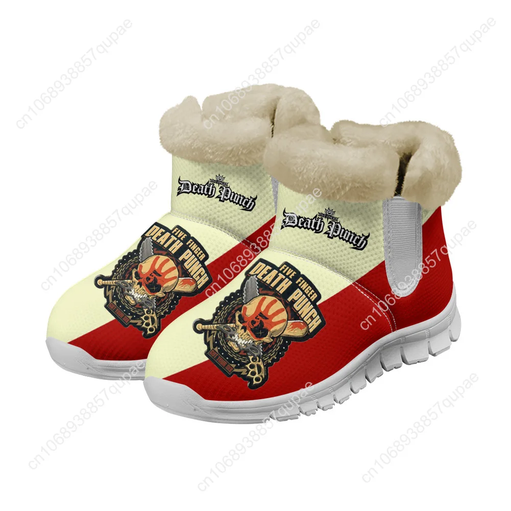 Botas de neve com cinco dedos death punch band, sapato feminino para homens, manter aquecido, alta qualidade, casual, leve, casal, esportes, tênis personalizados