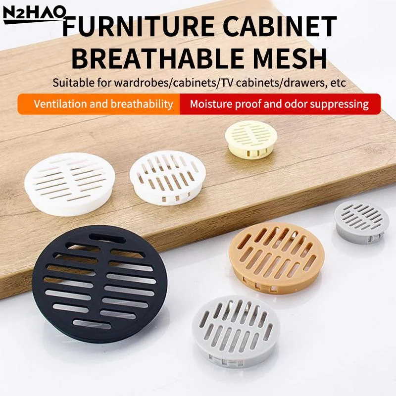 10 PCS High Quality Plastic Rectangular Breathable Mesh Plastic 35/50mm Ventilation Grille Cabinet Wardrobe Air Vent Wardrobes