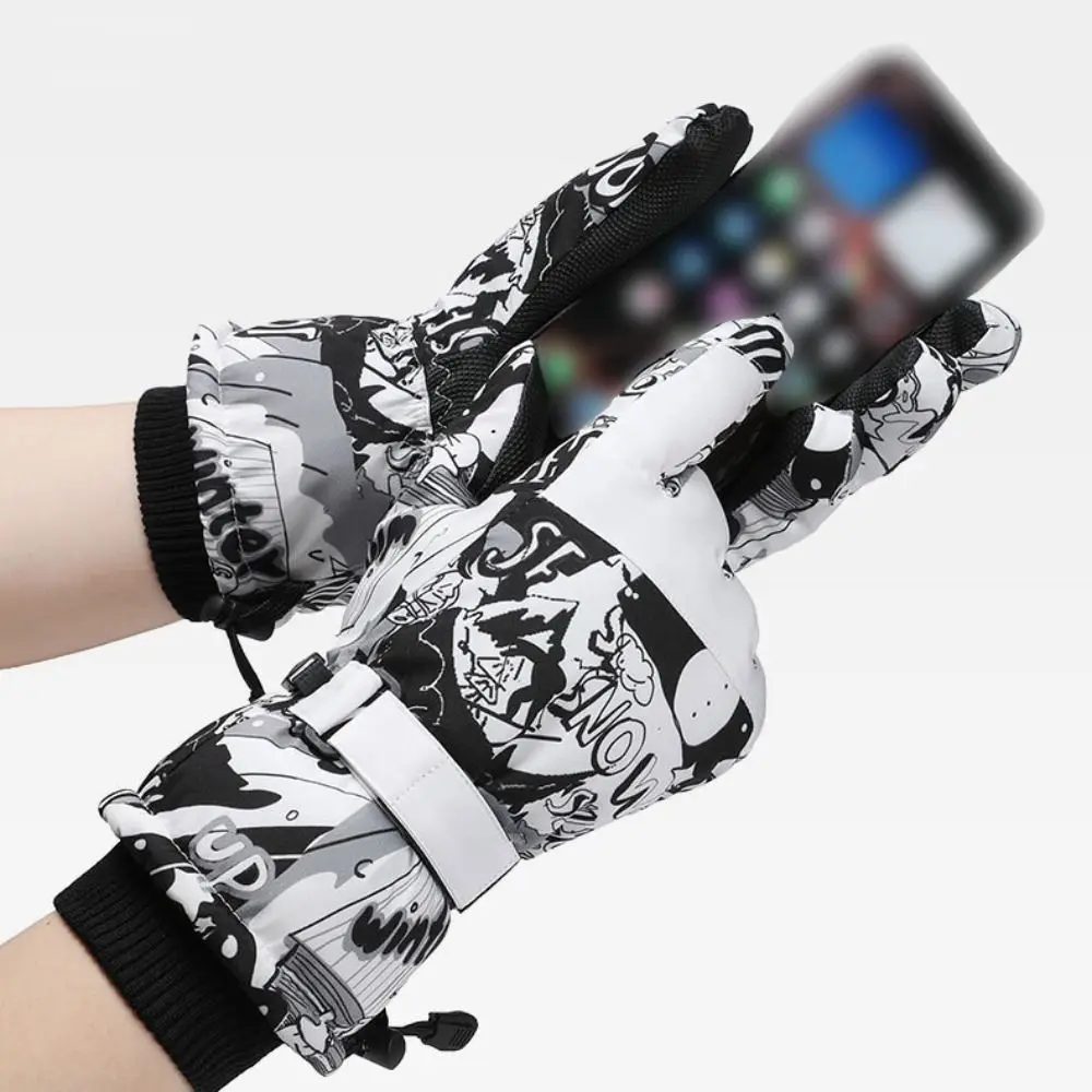 

New Fleece Winter Warm Gloves Windproof Waterproof Outdoor Ski Gloves Velvet Warm Tools Plus Velvet Thick Gloves Cycling