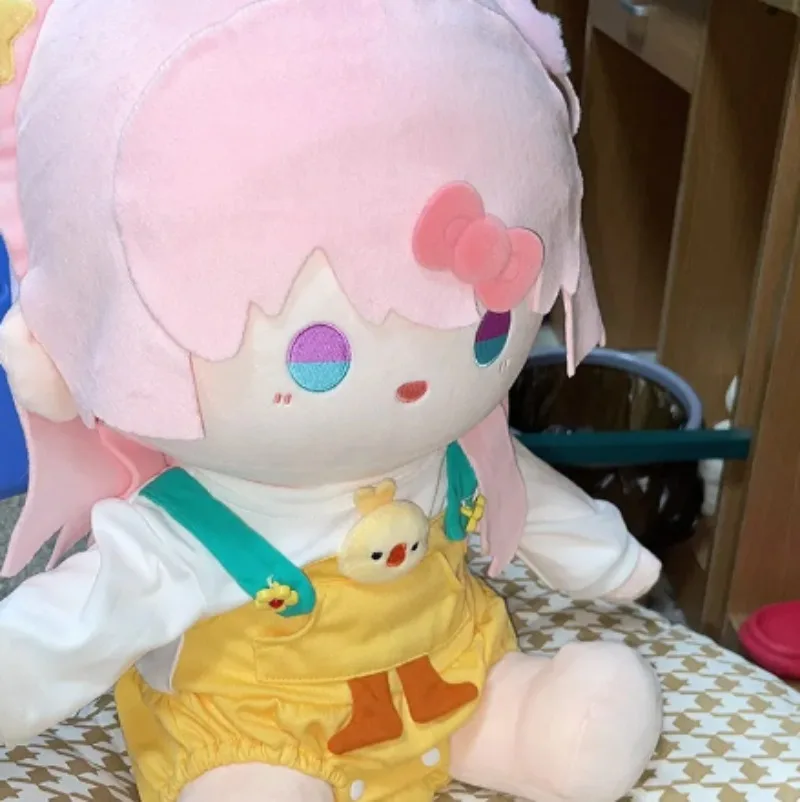 

Game Anime March 7th Honkai: Star Rail Attribute Plush Stuffed Doll Body Cartoon Dress Up Toy Sitting Posture Dolls Pillow