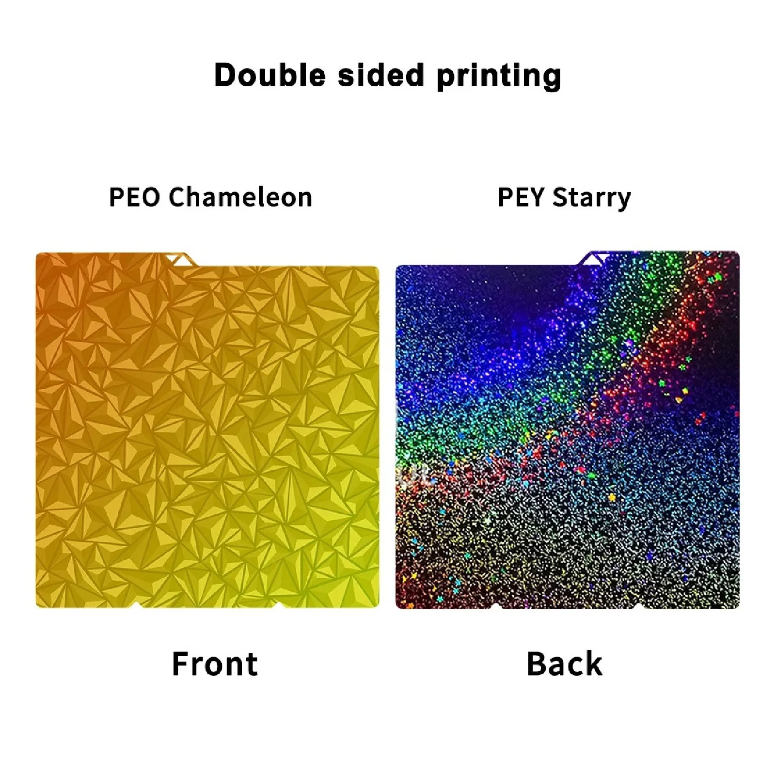 

Double Sided Build Plate Flexible Printing Bed Clear Texture 264x276mm Strong Adhesion Replacement for Kobra S1 for 3D Printer