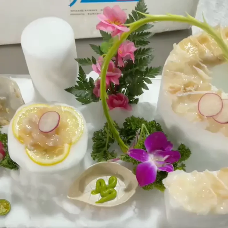 Machine à glaçons industrielle en forme de flocon de neige, 100kg/24h, faible consommation d'énergie, grande capacité, commerciale