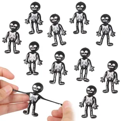 12-36 Pcs Halloween Stretchable TPR Little Black Halloween Ghost Festival Tricky Funny Party Gift Decoration Carnival Gift