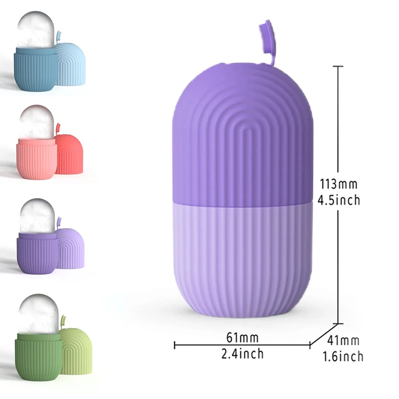 Face Ice Roller Cube Beauty Massage Silicone Ice Mold Eye Puffiness Ice Facial Lifting Roller Shrink Pores Facial Beauty Care