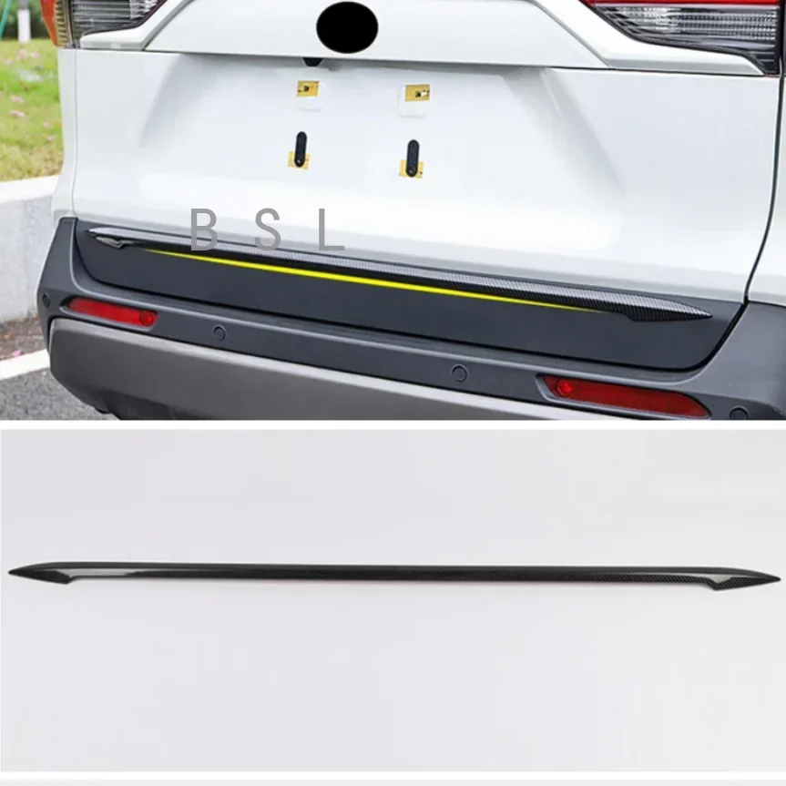 For Toyota RAV4 2019 2021 2022 2023 RAV 4 XA50 Car Rear Trunk Lid Cover Tailgate Strip Door Handle Boot Cover Trim Accessories