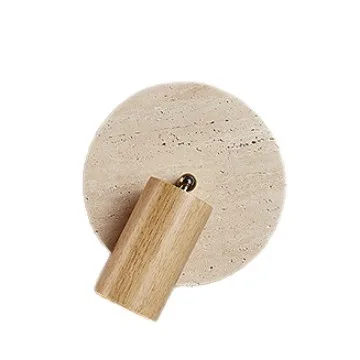 

Natural travertine bedroom wall lamp antique study wall with switch rotatable master bedroom bedside reading lamp