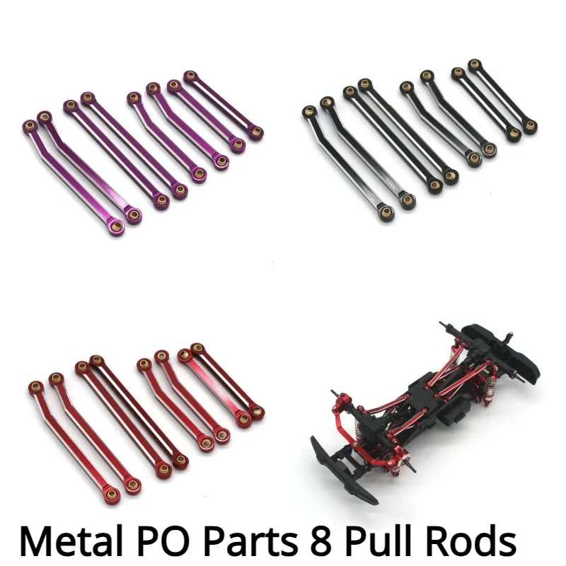 JJRC C8801 AX-8560 TRX4M 1/18 RC Remote Control Car Metal PO Parts 8 Pull Rods