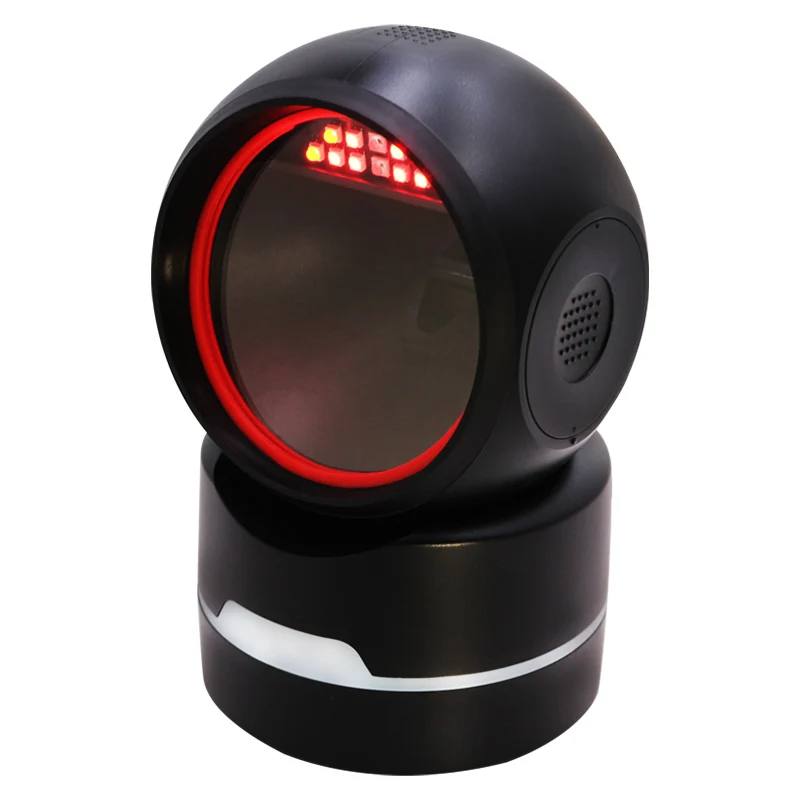 2D QR Hands-Free Barcode Scanner Omnidirectional Automatic Sensing Scanning  Barcode Reader Adjustable Screen Scanning Platform