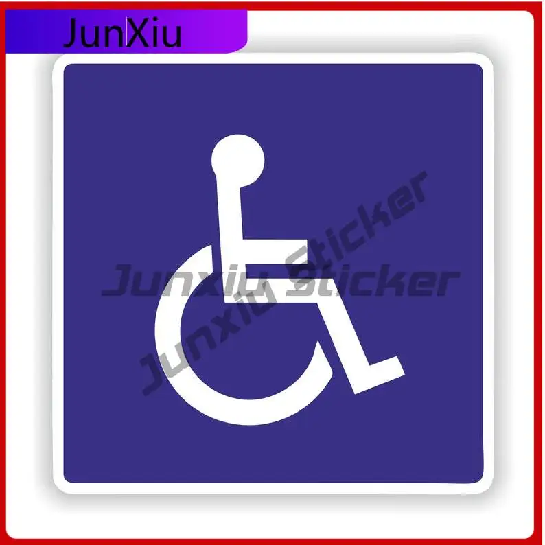 

Disabled Sign for Handicapped Persons Unique Truck Car Scratch Cover Auto Accessories Vinyl Decal For Car Truck SUV Window