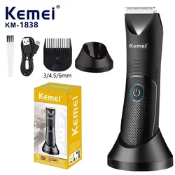 Kemei Groin Area Hair Trimmer Body Hair Hygiene Razor Ceramic Blade Waterproof Wet Dry Clippers Electric Shaving Machine KM-1838