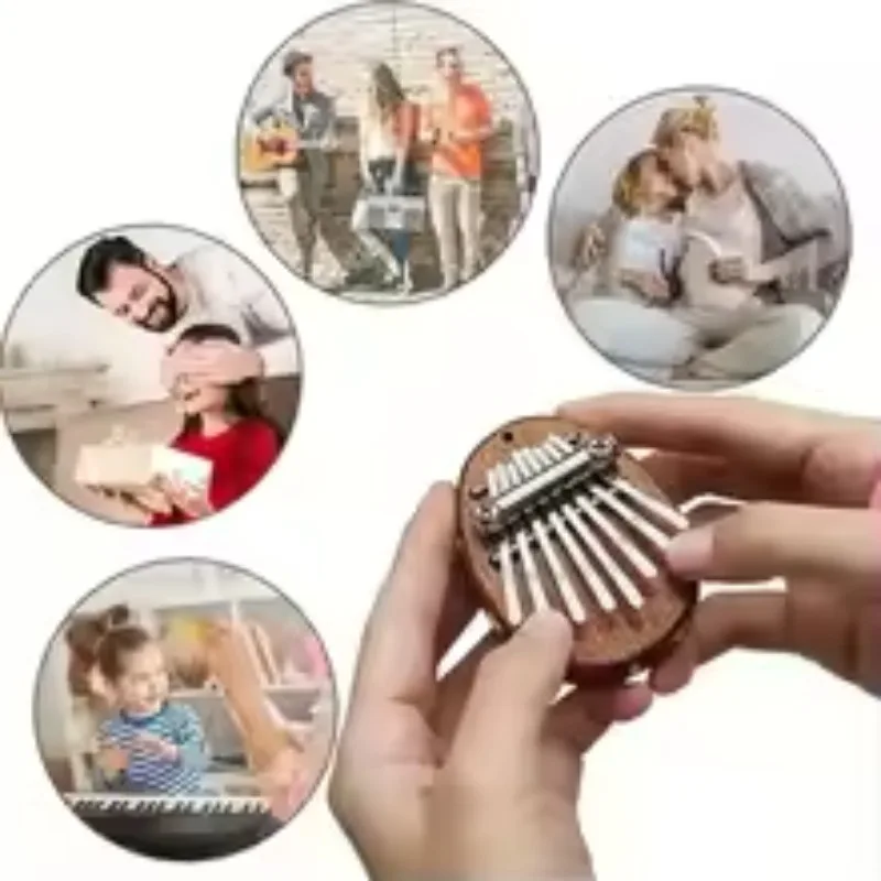 8‑Key Mini Kalimba Exquisite Thumb Finger Piano Portable Musical Instrument Gift Present for Music Lovers