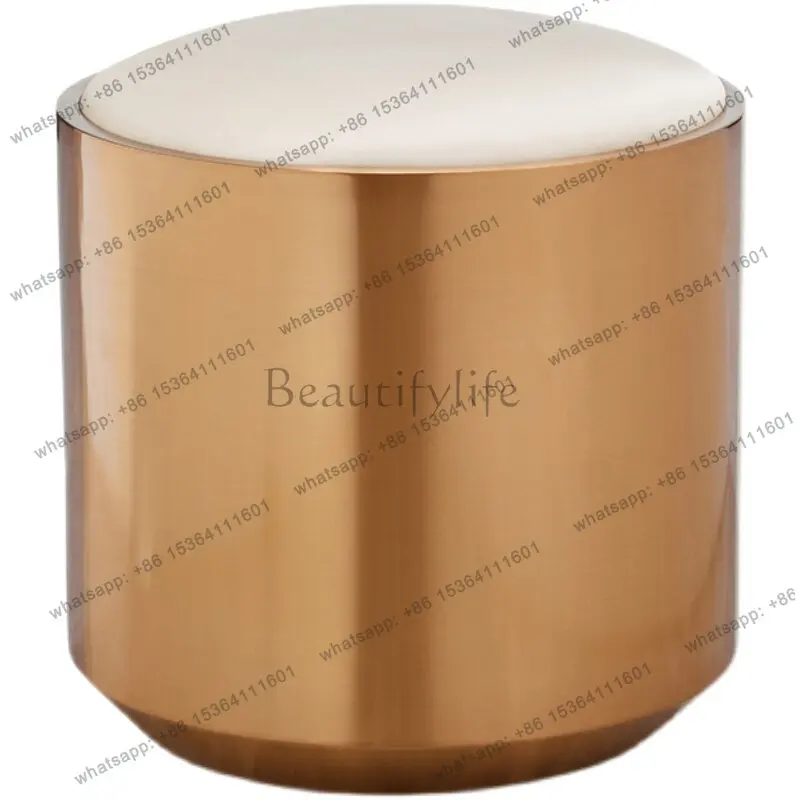 LS Home Door Nordic Sofa Dressing Stool Light Luxury Simple Modern Stainless Steel Small Stool