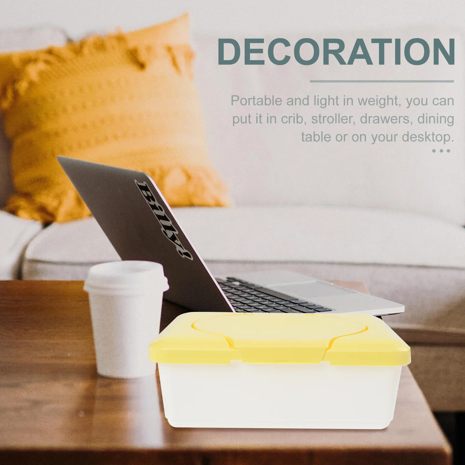 Dispenser per scatole di salviette per neonati da 3 pezzi Custodie portatili in plastica durevoli riutilizzabili per porta fazzoletti per ufficio domestico