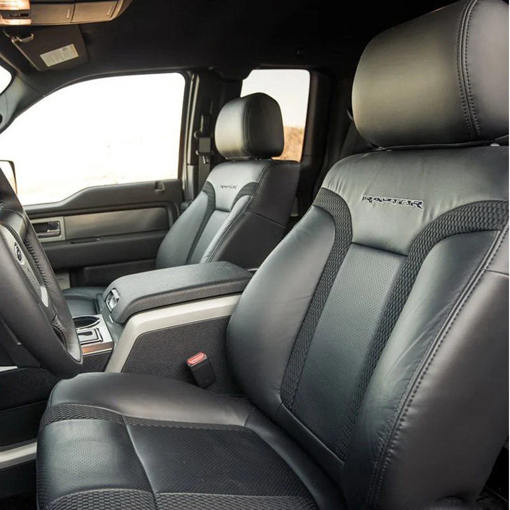Custom Car Seat Cover For Ford F150 2012 2013 PU Leather Protector Cushion Full Set Car Seat Covers Car Styling Accessories