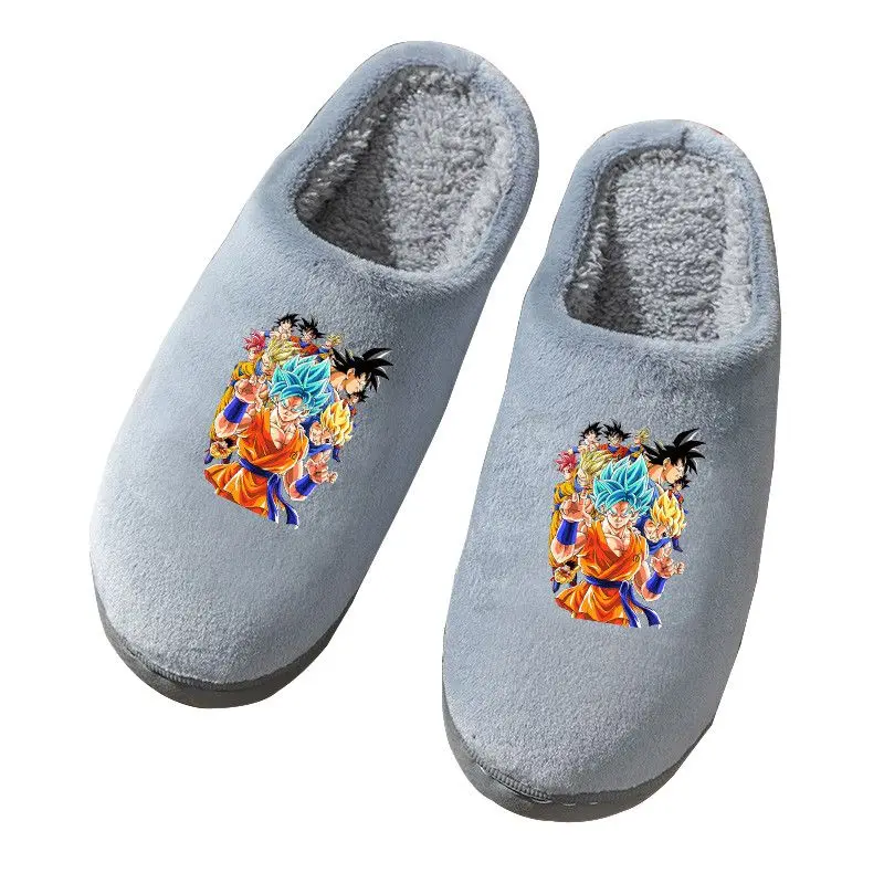 Dragon Ball Son Goku Kakarotte creative personality anime peripheral cotton slippers soft and comfortable non-slip warm slippers