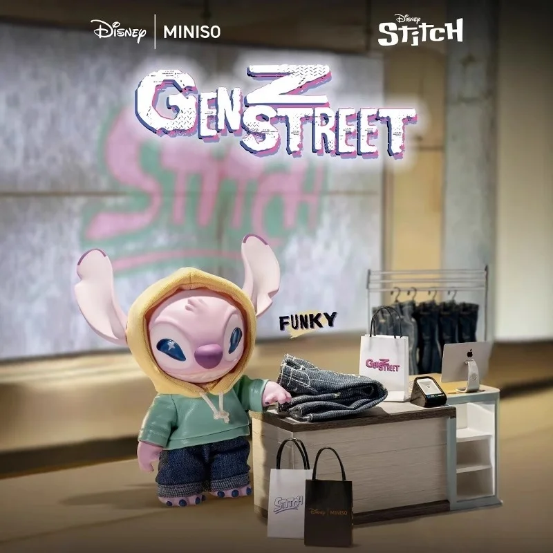 Original Stitch Genz Street Series Blind Box Vinyl Panda Mystery Box Anime Figure Room Decoration Collection Kid Custom Gift