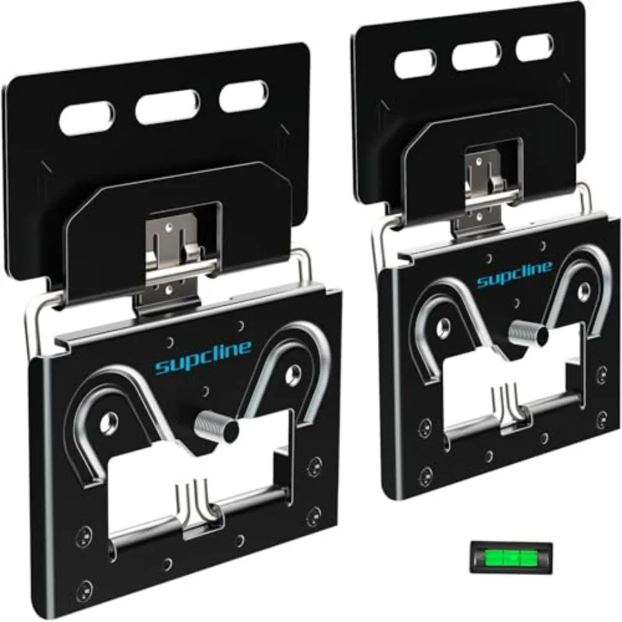 

Ультратонкое настенное крепление для телевизоров с плоской рамкой 14-80 дюймов, дизайн с минимальным зазором 0.3 мм, черное, выдерживает до 45 кг, минималистичный дизайн, черный цвет