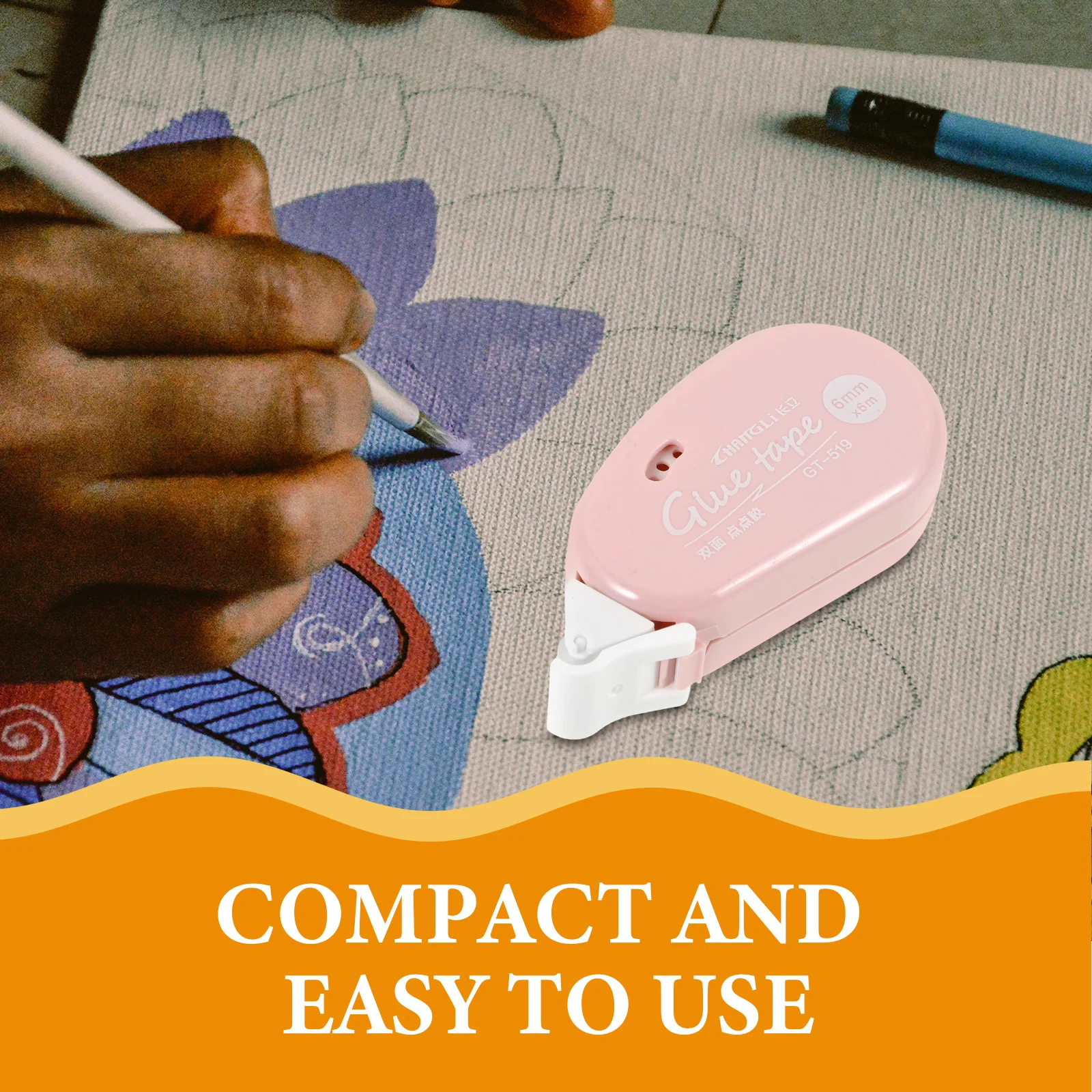 4 قطعة شريط لاصق الأسطوانة شريط لاصق على الوجهين نقطة الشريط اللزوجة القوية للحرف اليدوية أشرطة لاصقة الأسطوانة قوية