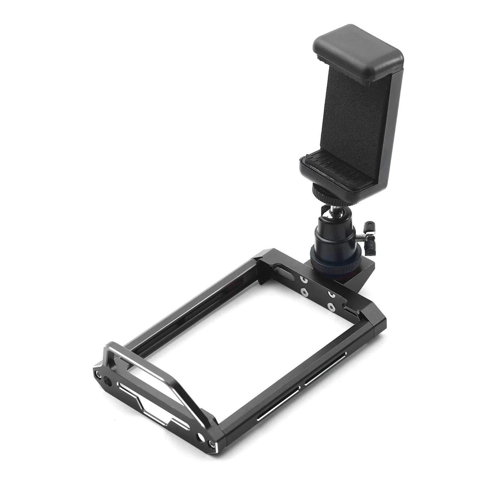 Metal Transmitter Protector Frame and Phone Holder YA-0711BK For Flysky Noble NB4 / NB4 Pro / NB4+ Remote Control
