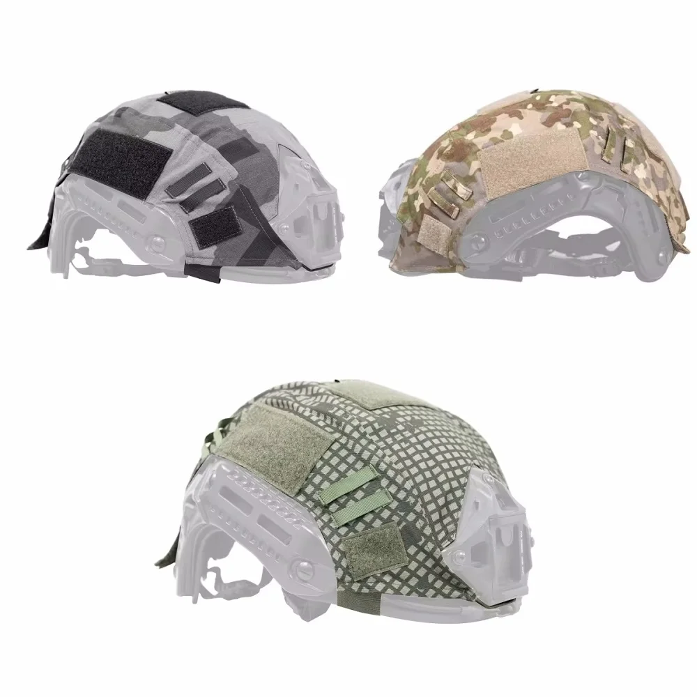 Outdoor Special Hunting Training Tactical Ballistic Helmet FAST Helmet Cloth Magic Patch Disguise Helmet Cover