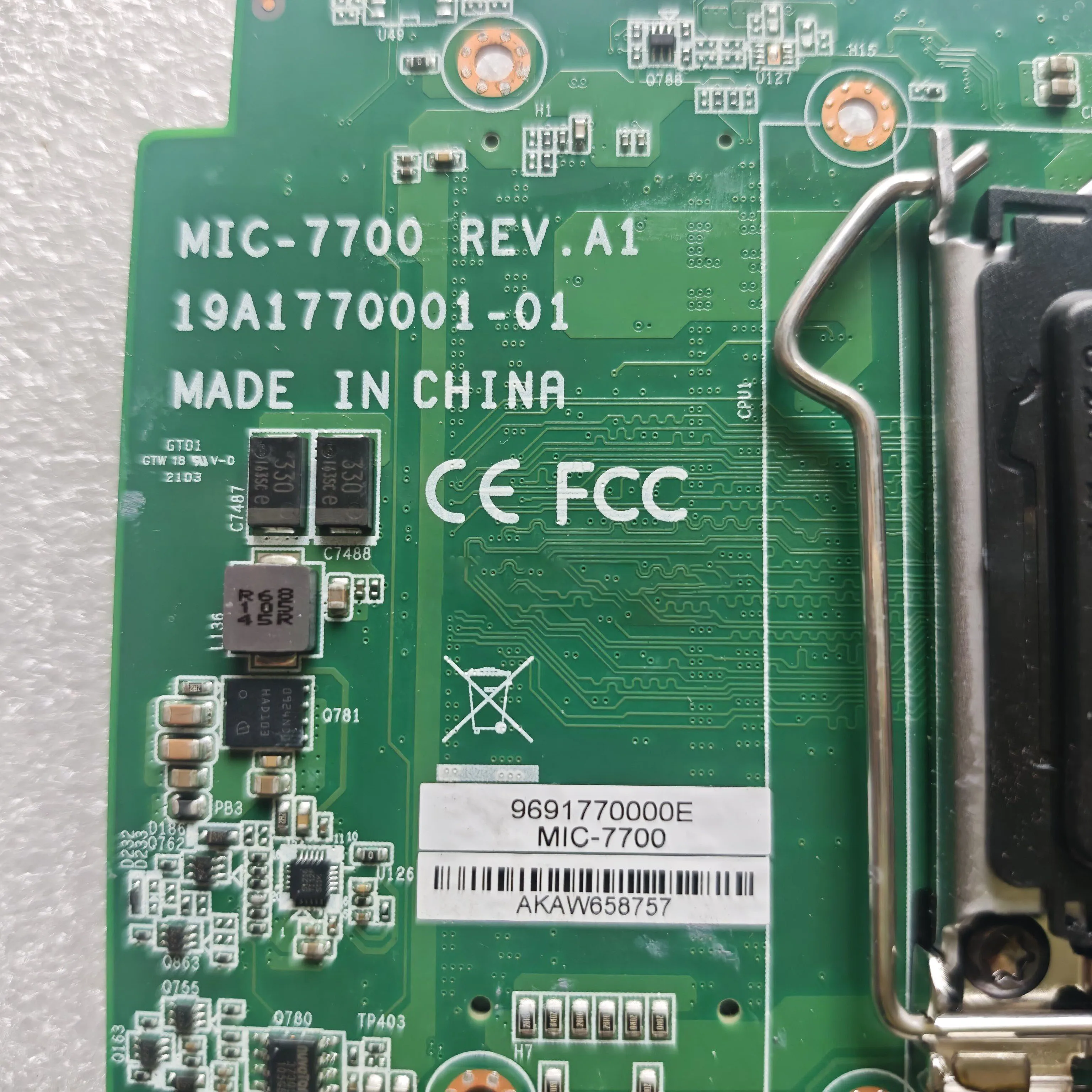 For Advantech MIC-7700 REV.A1 Industrial Control Computer Motherboard