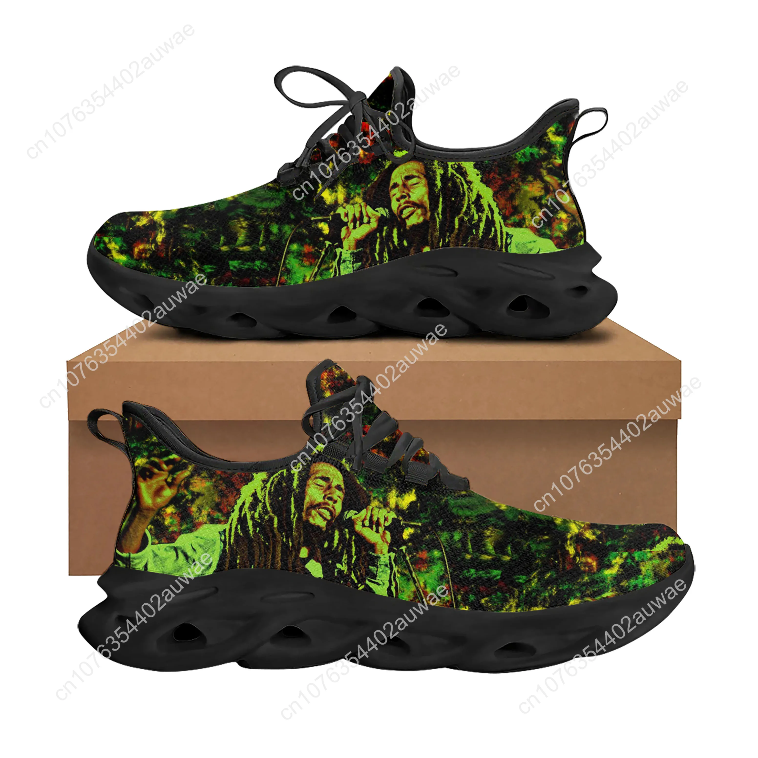 Bob Marley Reggae Rasta Music Singer Sports Shoes Mens Womens Teenager Sneakers Fashion Casual Custom High Quality Couple Shoes