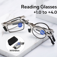 High-definition Portable Fashion Reading Glasses Ultra Lightweight Folding Presbyopia Glasses Anti Blue Light Far Sight Glasses