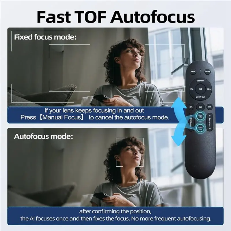 Superior For PC 4K Webcam With Light, USB Computer Camera Featuring Microphone Stand Base For Desktop Live Show Streaming