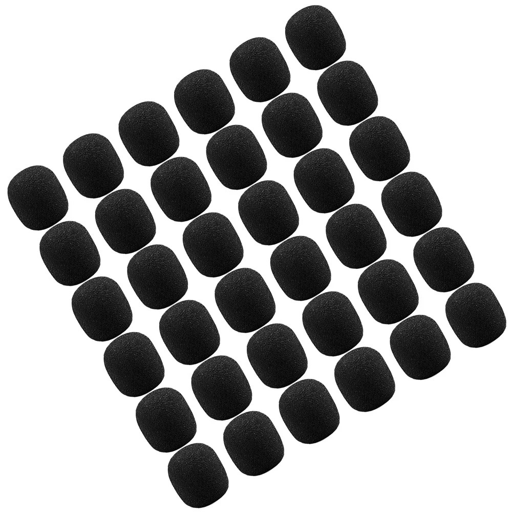 

50Pcs Microphone Sponge Covers Windscreen Replacement for Ktv Stage Performance Portable Mic Cover Bulk with Elasticity and