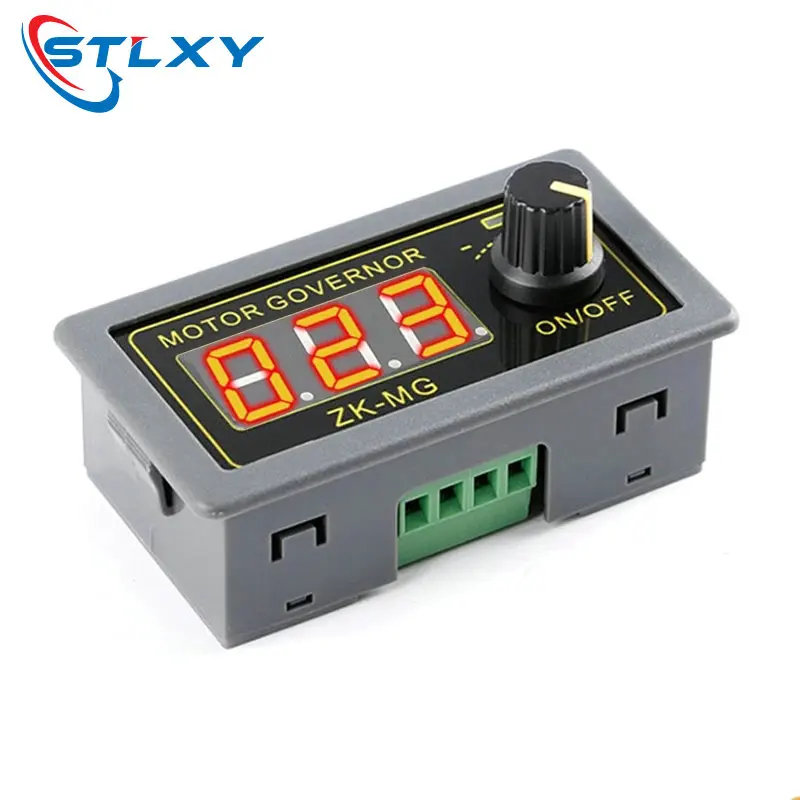 DC 5-30V 12V 24V 5A DC Motor Controller PWM Einstellbare Geschwindigkeit Digital Display Encoder Arbeitsverhältnis Frequenz MAX 15A ZK-MG