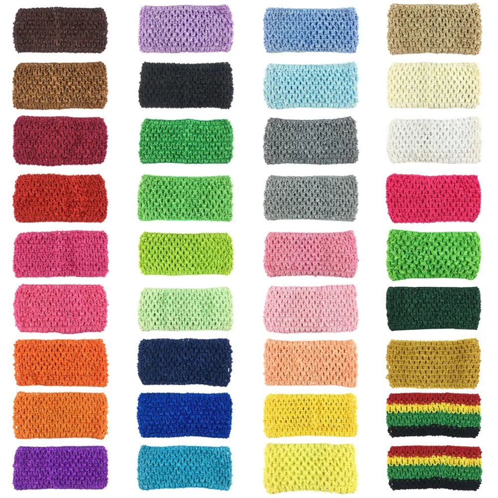 

Шелковая повязка на голову 7 см, эластичная вязка, детские аксессуары для волос, 35 цветов, оптовая продажа, 200 шт.