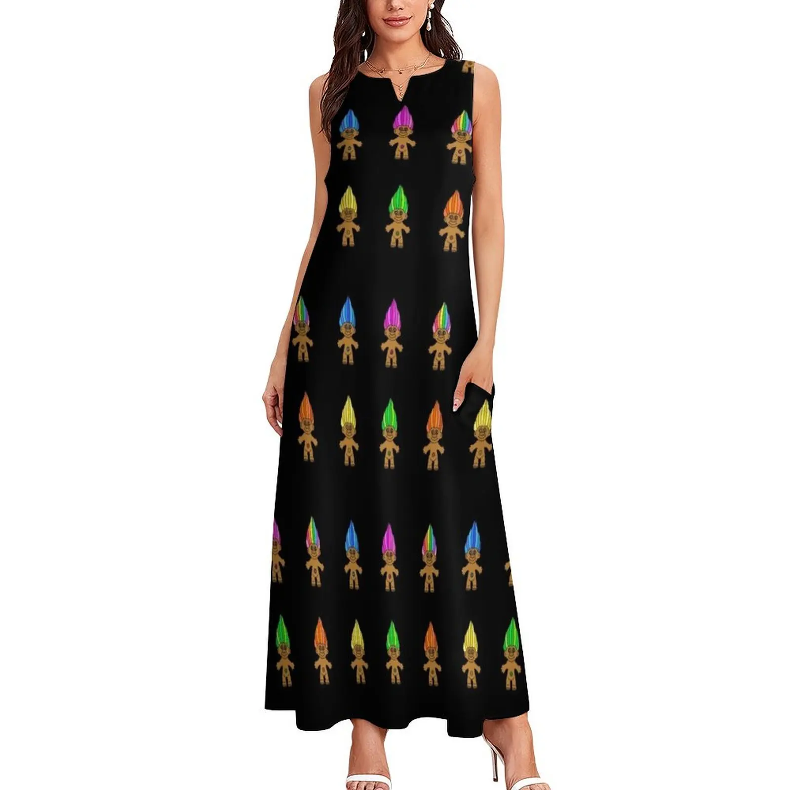 Vintage Trolls Pack Long Dress woman dress dresses summer woman 2025 summer outfits for women 2025