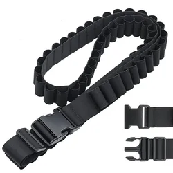 Outdoor Sport 50 Hole Bullet Shells Belt Tactical fit for 12G Shotgun Bullet Waist Belt CS Field Hunting Shooting Container Belt