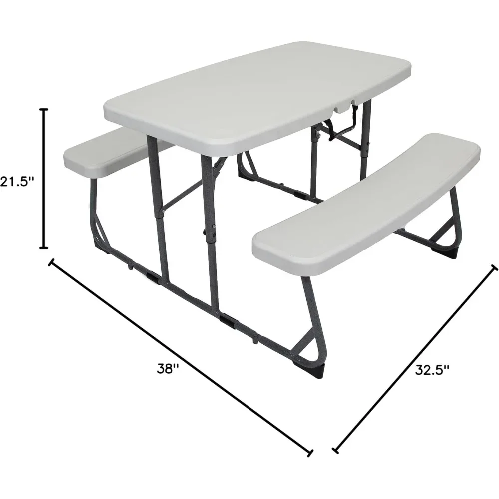 Compacte kinderpicknicktafel (G-940), wit